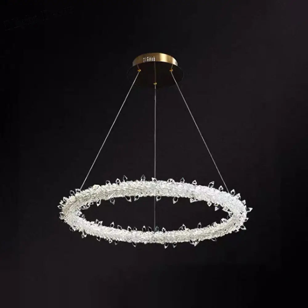 Diana - Modern Crystal Circle Chandelier (Choose Your Size & Tiers)