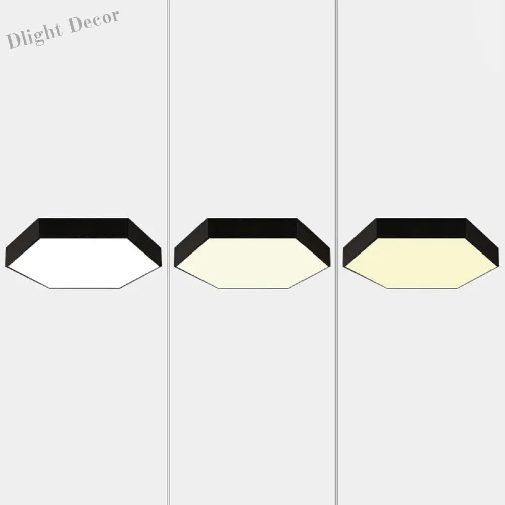 Diana’s Modern Honeycomb Led Flushmount: Illuminate Your Dining Room In Style