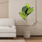 Dlight Decor 113cm Tropical Ficus Tree with Rubber Style Leaves