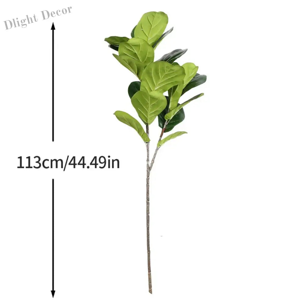 Dlight Decor 113cm Tropical Ficus Tree with Rubber Style Leaves
