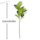 Dlight Decor 113cm Tropical Ficus Tree with Rubber Style Leaves