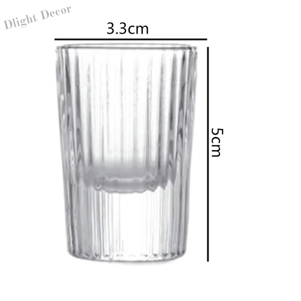 Dlight Decor 12pc Mini Shot Glass Set 20ml Clear Style 20ml / 12pcs Glass