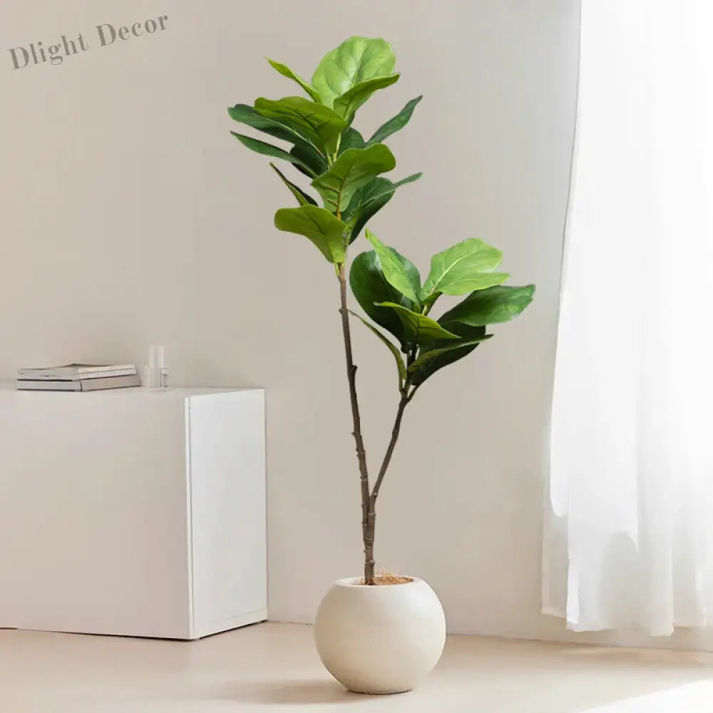 Dlight Decor 132cm Ficus Tree with Tropical Rubber Leaves