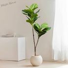 Dlight Decor 132cm Ficus Tree with Tropical Rubber Leaves