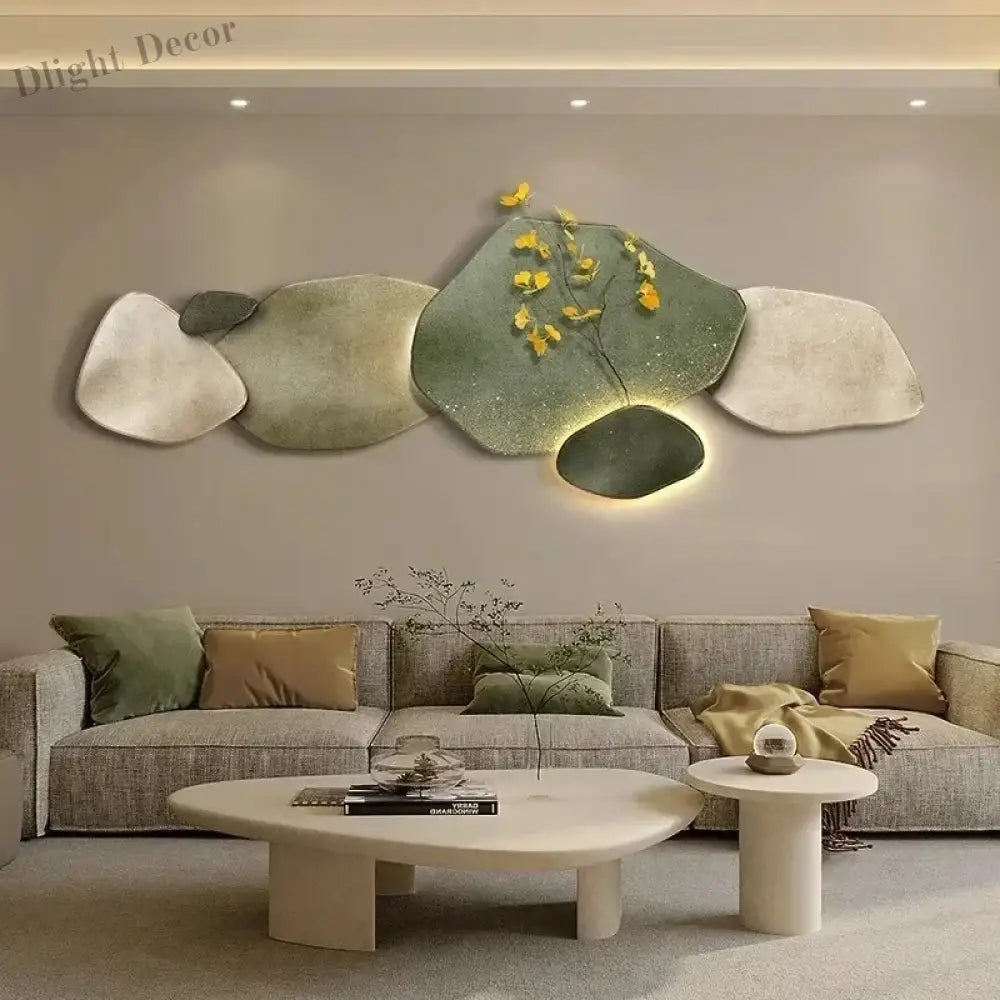 Dlight Decor 3D Nine Fish Wall Lamp Mural Art Wall Art