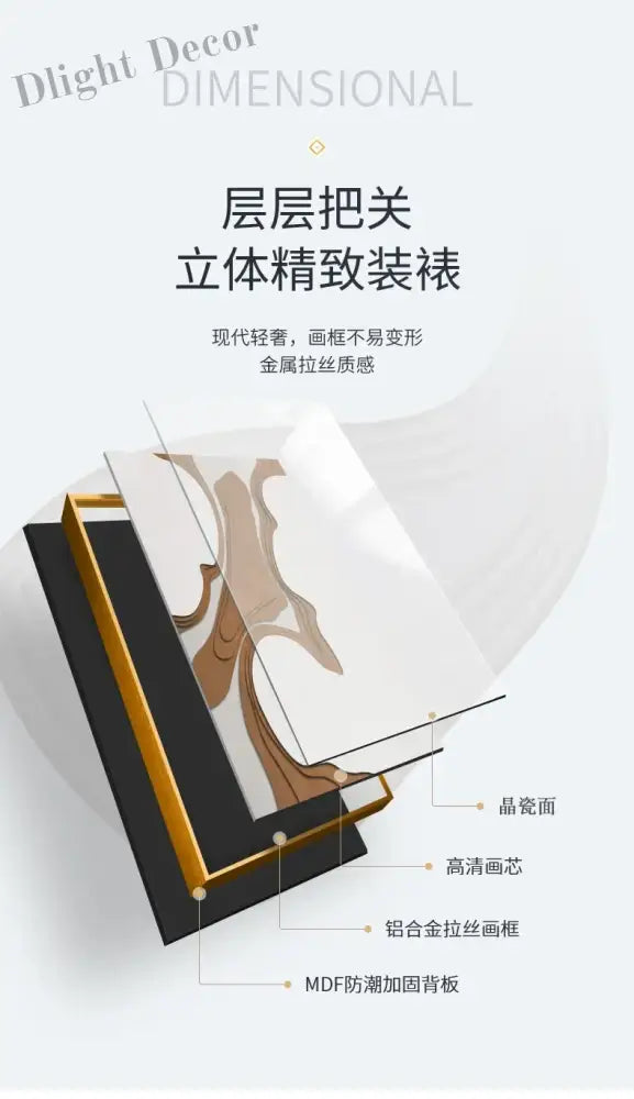 Dlight Decor 3D Painting Wall Lamp for Modern Homes Wall Art