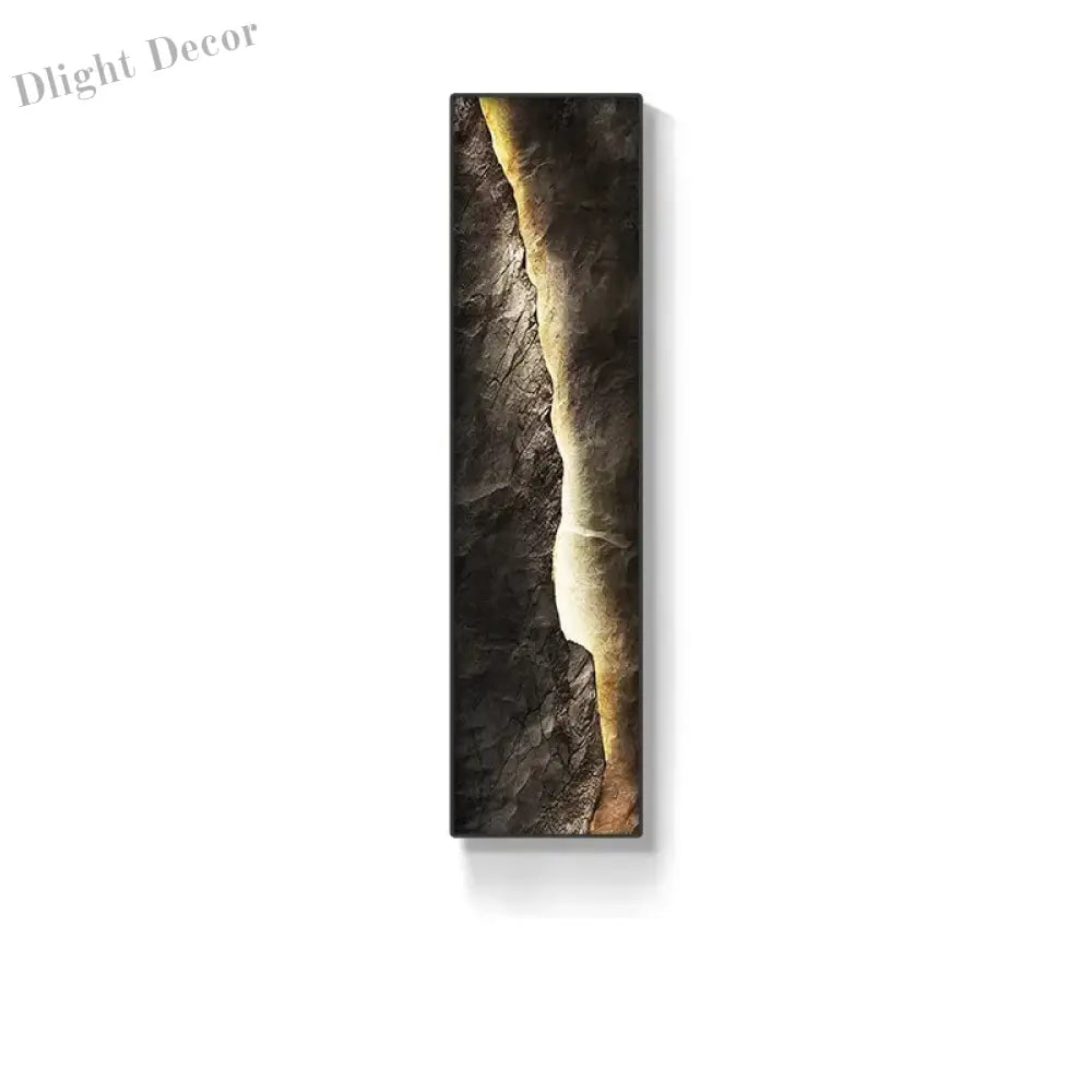 Dlight Decor 3D Painting Wall Lamp for Modern Homes Style C / Remote dimming / H120CM-W30CM|Black photo frame Wall Art