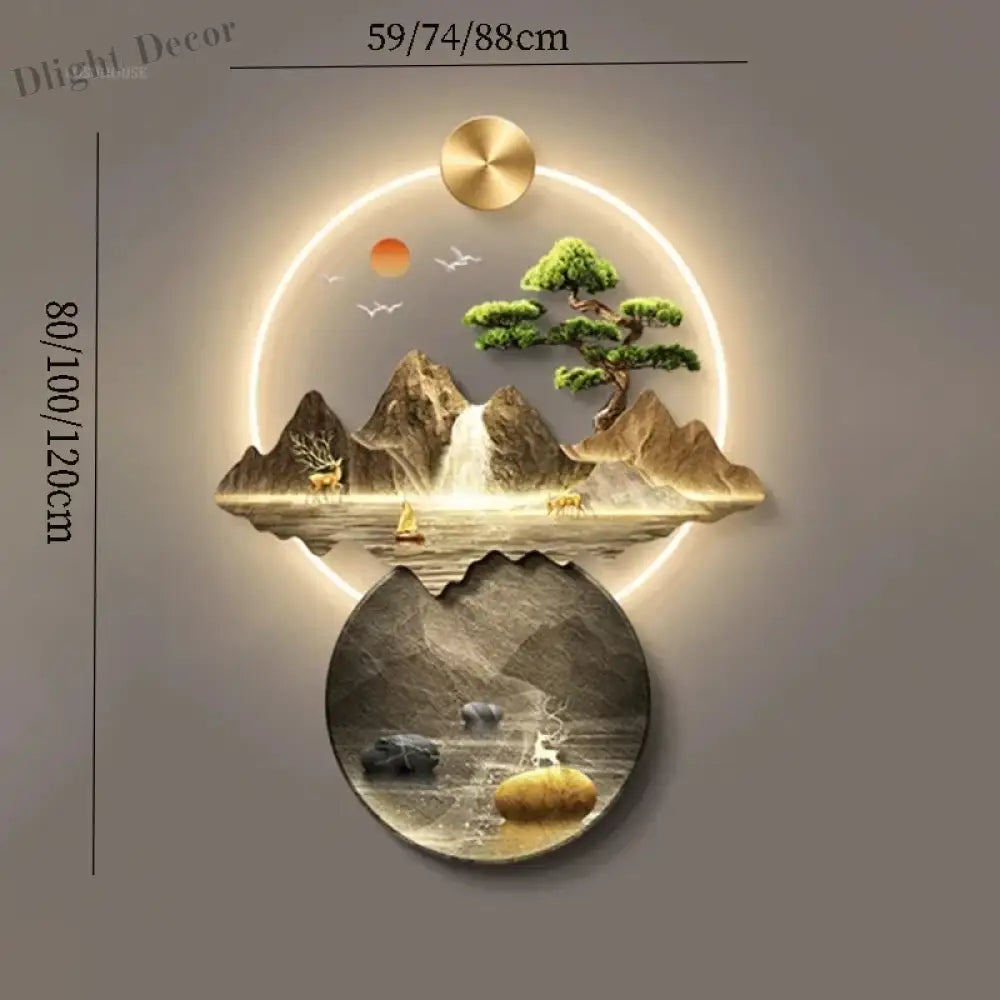Dlight Decor 3D Wall Painting Light for Hallway Art Wall Art