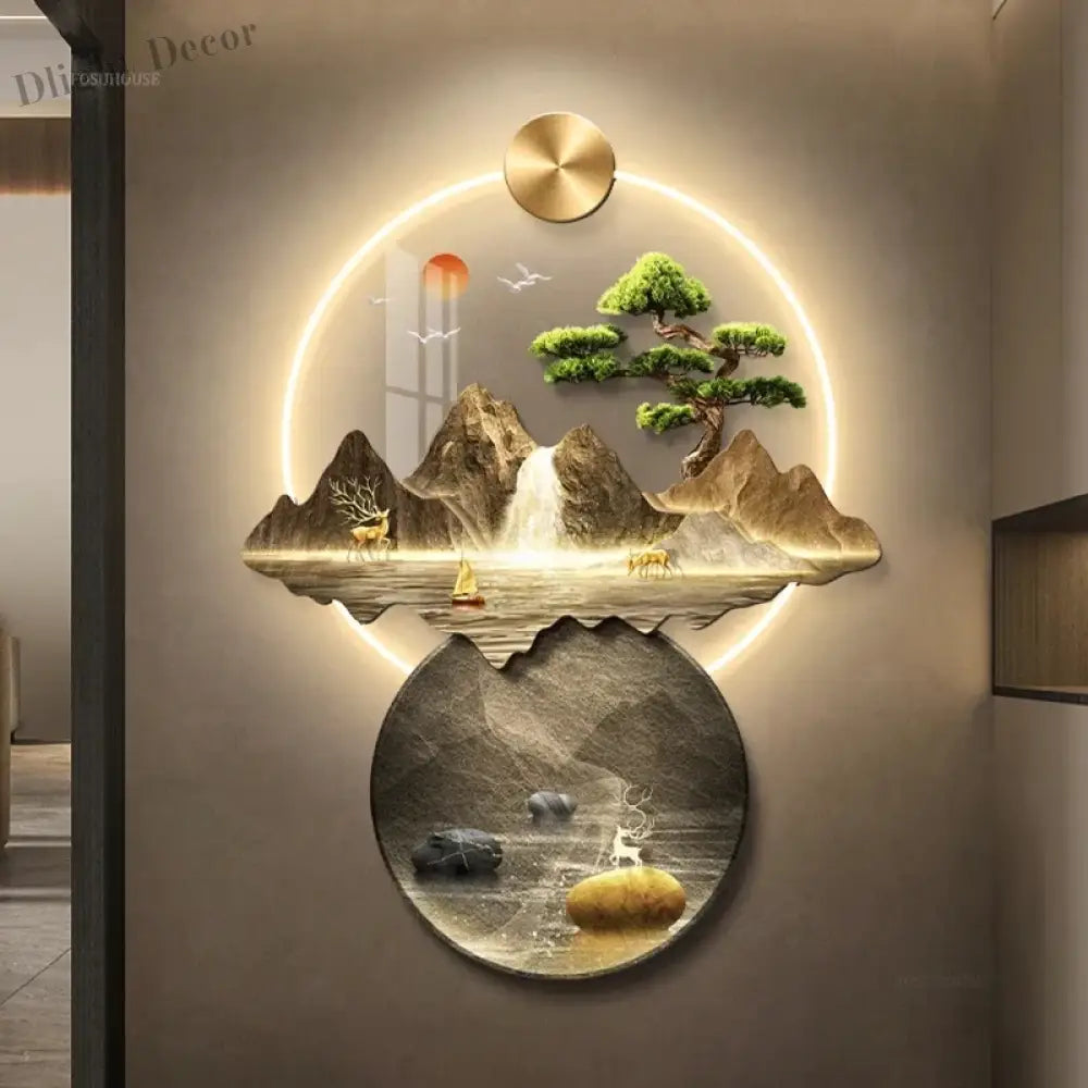 Dlight Decor 3D Wall Painting Light for Hallway Art Wall Art
