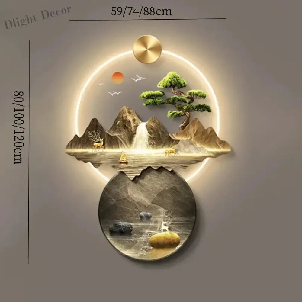 Dlight Decor 3D Wall Painting Light for Hallway Art Wall Art