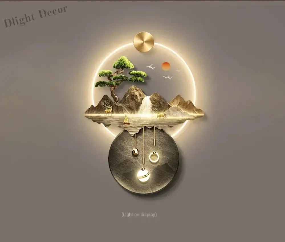 Dlight Decor 3D Wall Painting Light for Hallway Art B-wiring light / 74X100CM / CHINA|remote control|AU Plug Wall Art