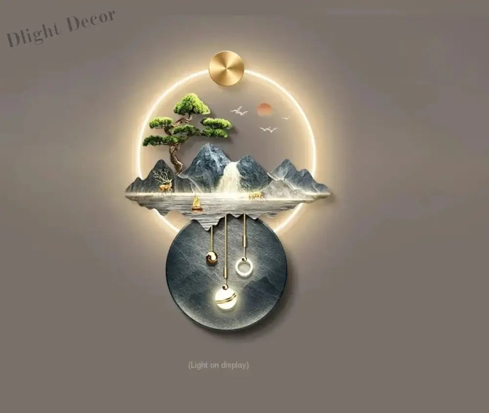 Dlight Decor 3D Wall Painting Light for Hallway Art D-wiring light / 59X80CM / CHINA|remote control|US Plug Wall Art