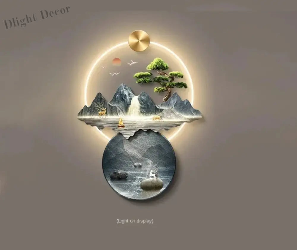 Dlight Decor 3D Wall Painting Light for Hallway Art F-wiring light / 74X100CM / CHINA|remote control|AU Plug Wall Art