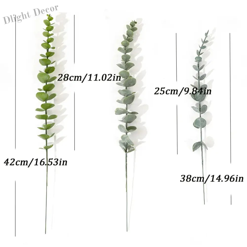 Dlight Decor 42cm Eucalyptus Branches with Money Leaves Set