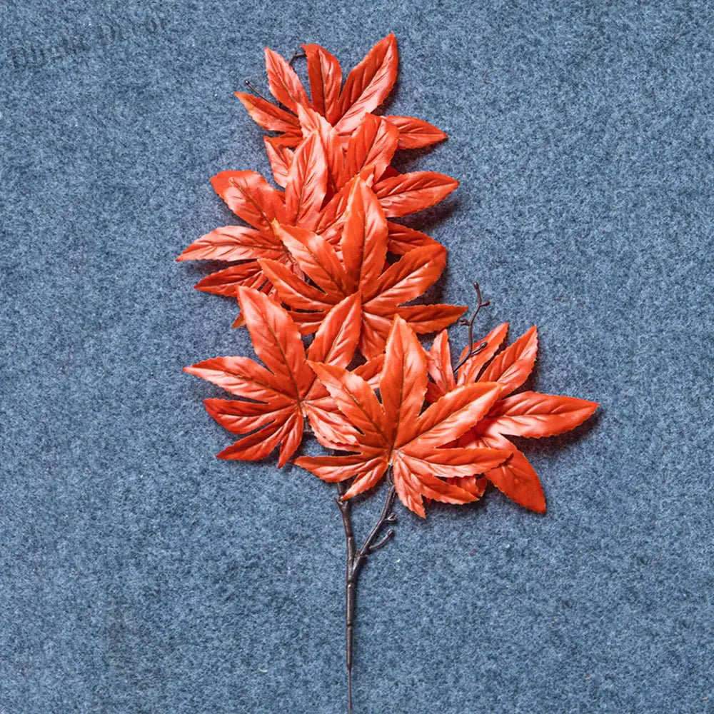 Dlight Decor 43cm Autumn Maple Leaf Branch for Fall Display