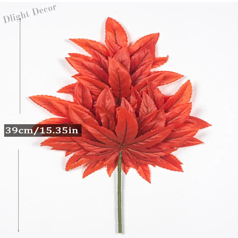 Dlight Decor 43cm Autumn Maple Leaf Branch for Fall Display