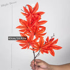 Dlight Decor 43cm Autumn Maple Leaf Branch for Fall Display 43cm Red