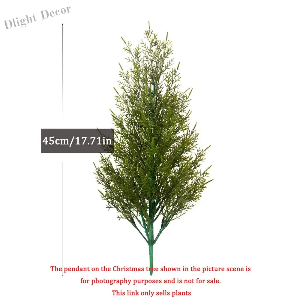 Dlight Decor 50cm Christmas Pine Tree with Realistic Cedar Branch M 45cm