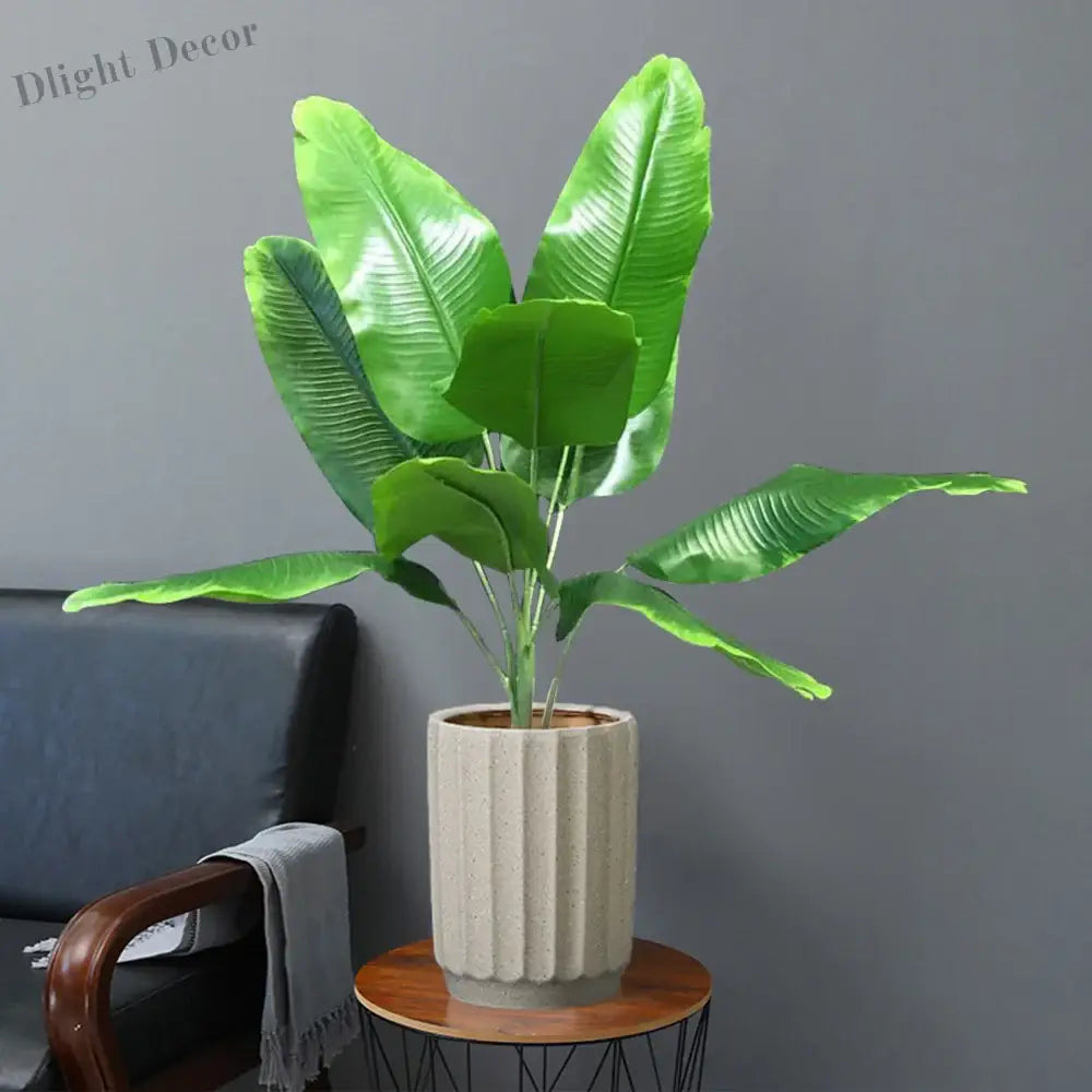 Dlight Decor 78cm Tall Tropical Monstera Plant with Banana Leaves