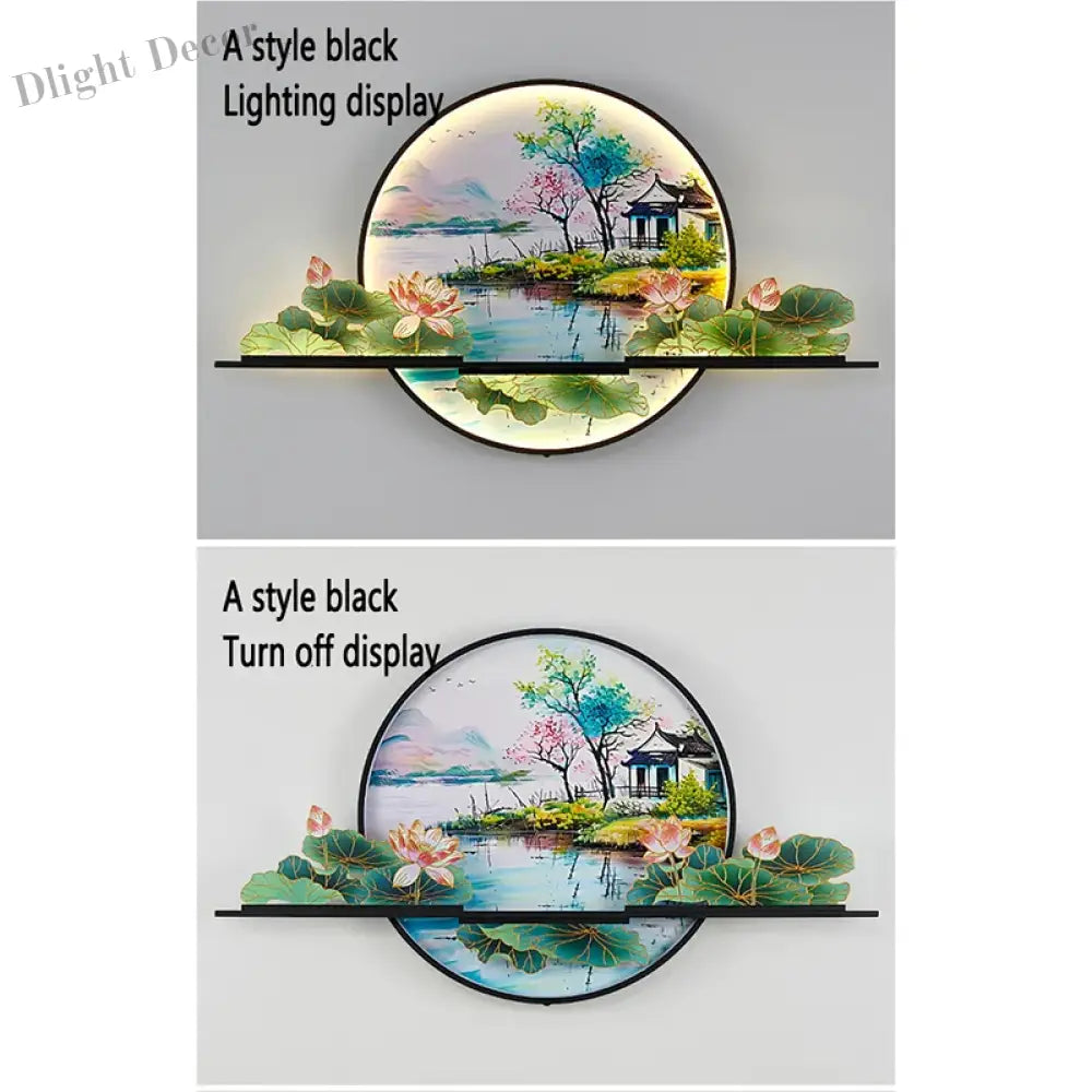 Dlight Decor Artistic Landscape Wall Glow Lamp Wall Art