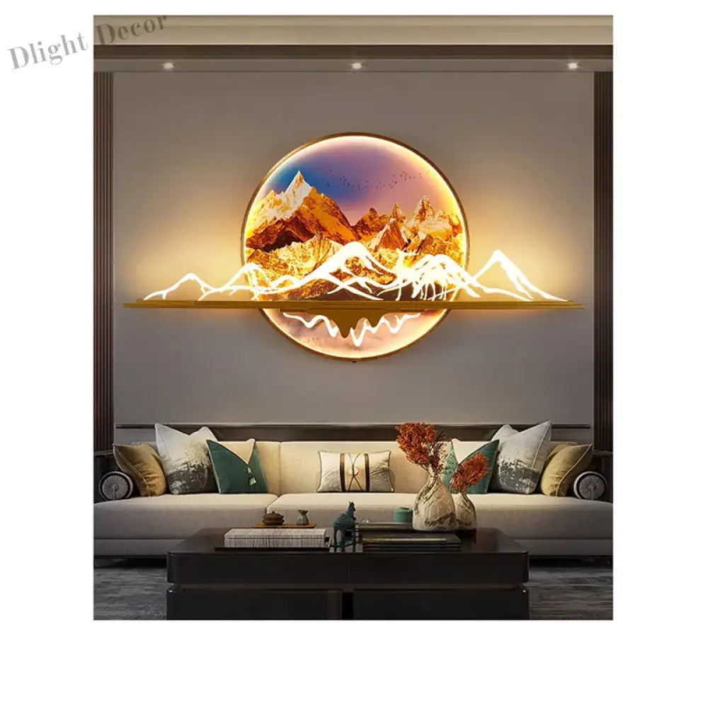Dlight Decor Artistic Landscape Wall Glow Lamp Wall Art