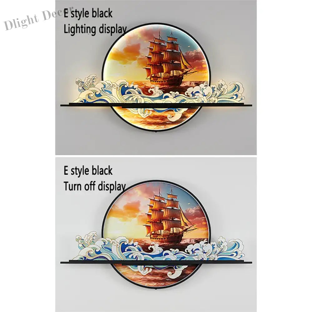 Dlight Decor Artistic Landscape Wall Glow Lamp Wall Art