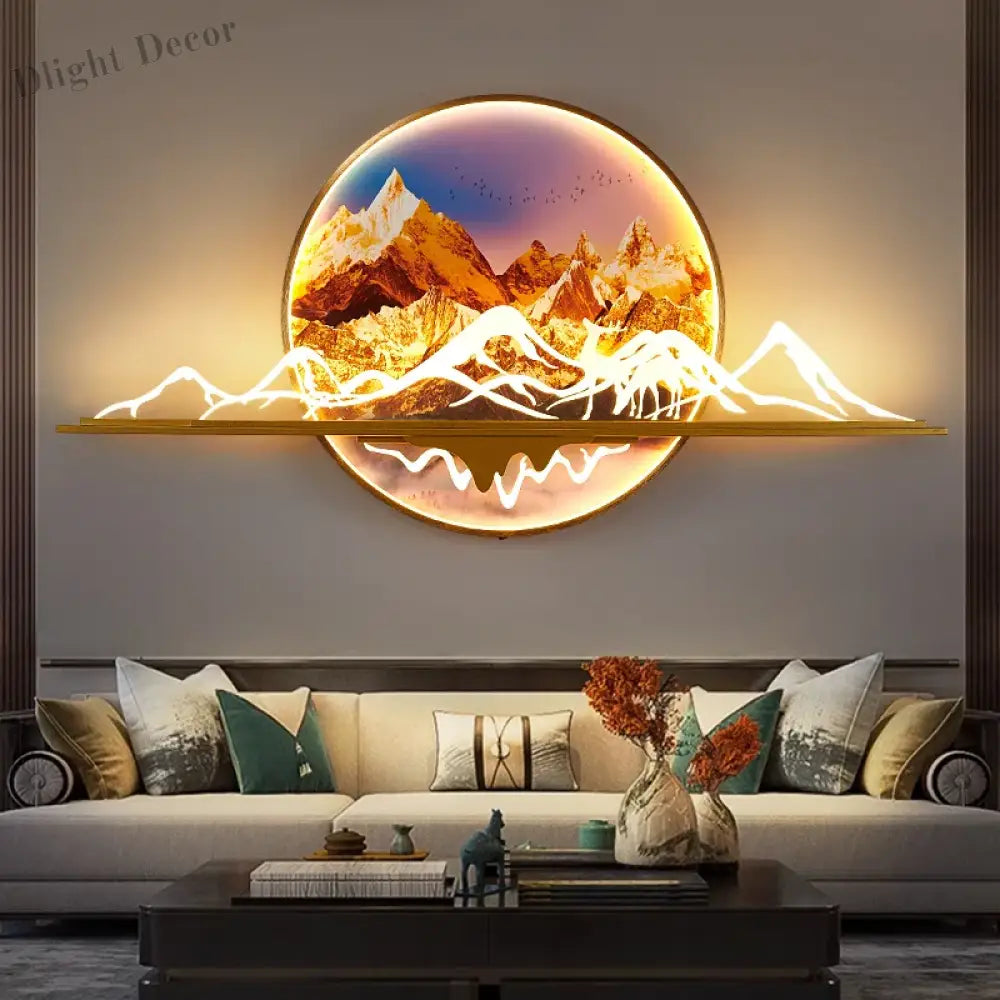 Dlight Decor Artistic Landscape Wall Glow Lamp Wall Art