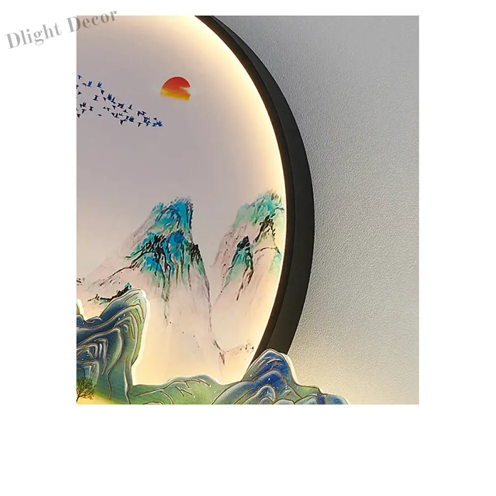 Dlight Decor Artistic Landscape Wall Glow Lamp Wall Art