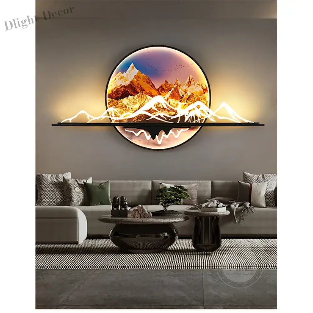 Dlight Decor Artistic Landscape Wall Glow Lamp Wall Art