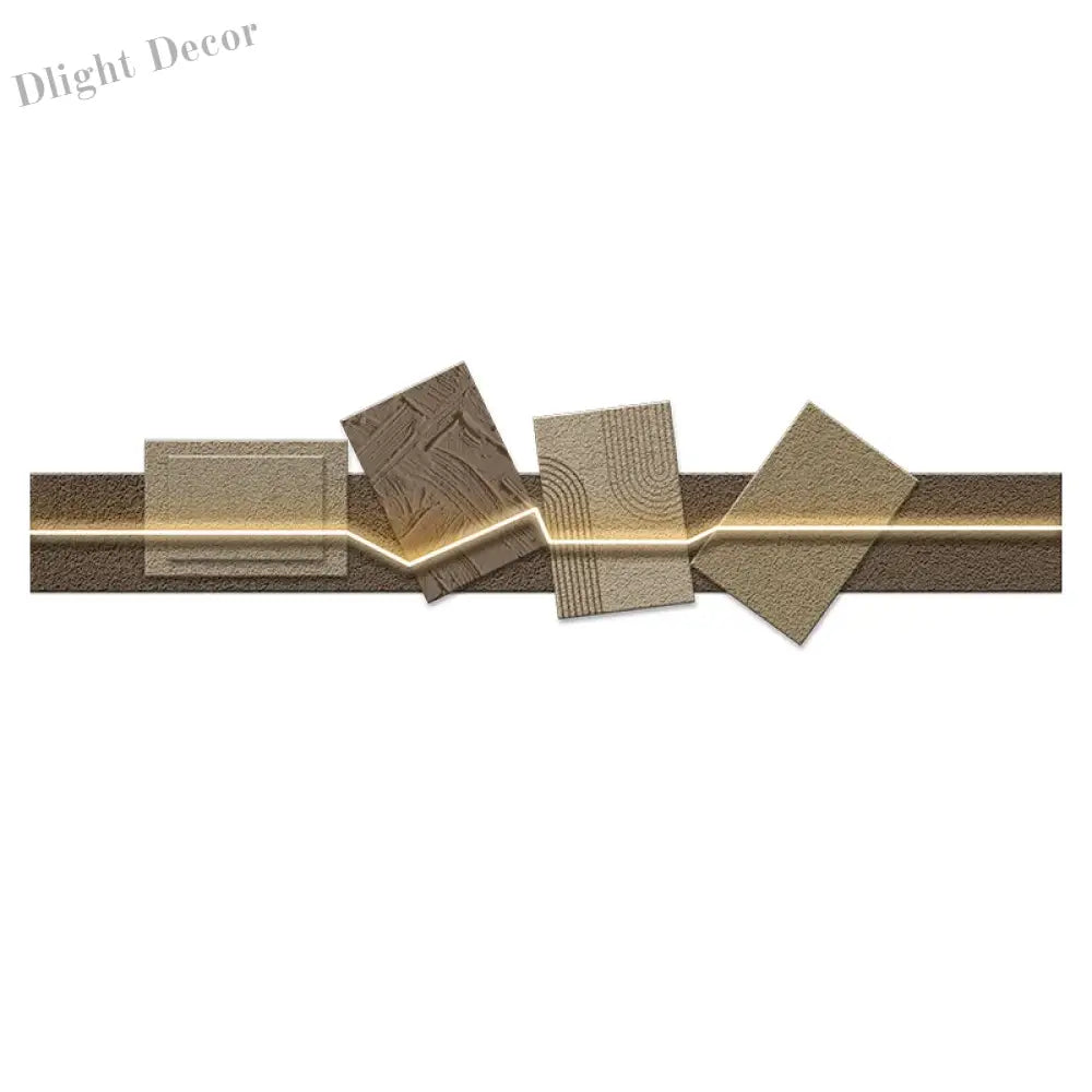 Dlight Decor Artistic Wood Crystal Wall Glow Light Wall Art