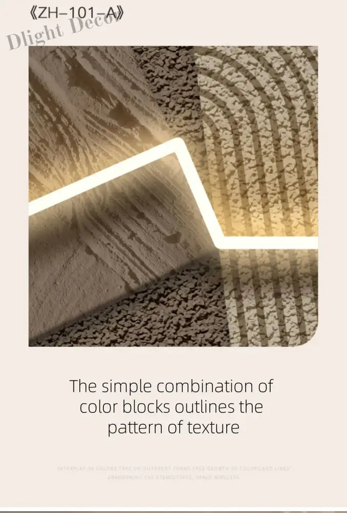 Dlight Decor Artistic Wood Crystal Wall Glow Light Wall Art