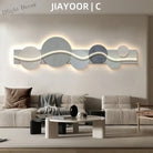 Dlight Decor Artistic Wood Crystal Wall Glow Light C / H120CM-W33CM / NON dimm warm light|UK Plug Wall Art