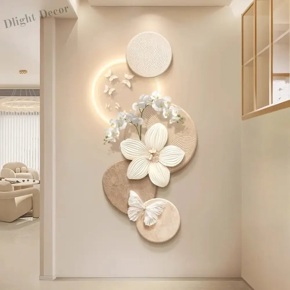 Dlight Decor Butterfly Mural Light for Entrance Walls Wall Art