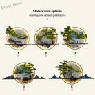 Dlight Decor Chinese Landscape LED Wall Glow Wall Art