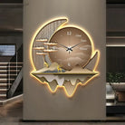 Dlight Decor Clock Wall Light with Luxury Crystal Glow B / 50x41cm / Remote dimming|With lamp Wall Art