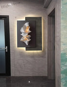 Dlight Decor Crystal Porcelain LED Wall Mural Light Wall Art