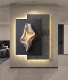 Dlight Decor Crystal Porcelain LED Wall Mural Light Wall Art