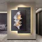 Dlight Decor Crystal Porcelain LED Wall Mural Light Wall Art