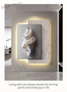 Dlight Decor Crystal Porcelain LED Wall Mural Light Wall Art
