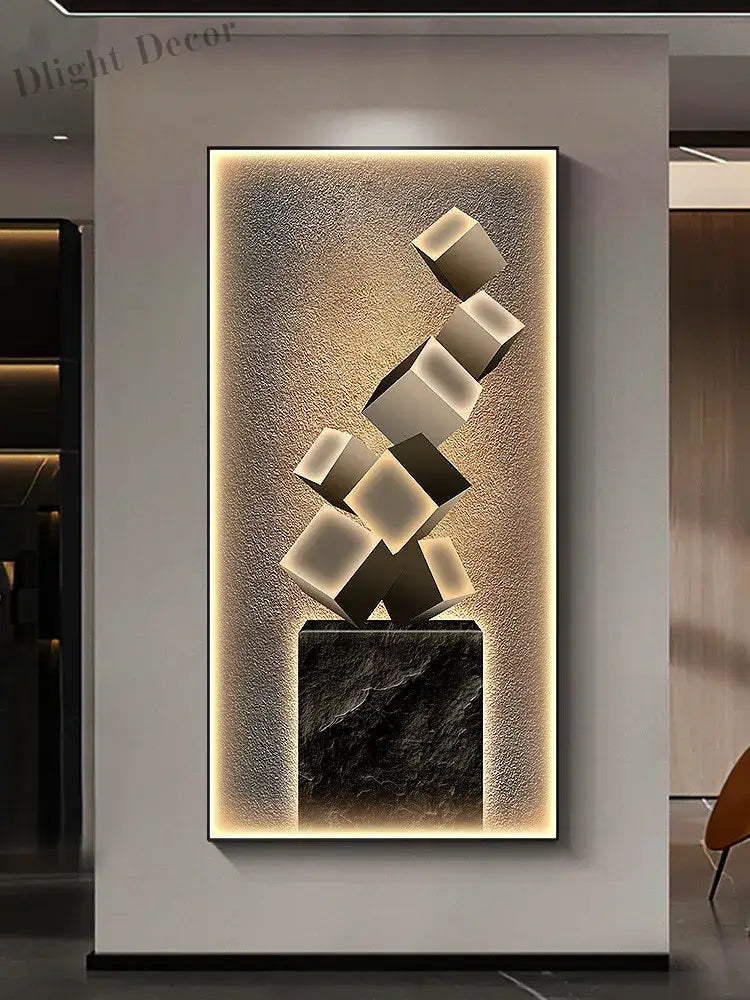 Dlight Decor Crystal Wall Art Glow Lamp for Interiors Wall Art