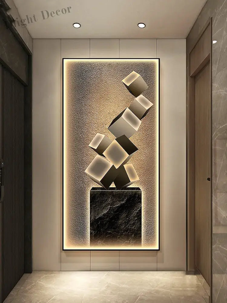 Dlight Decor Crystal Wall Art Glow Lamp for Interiors Wall Art