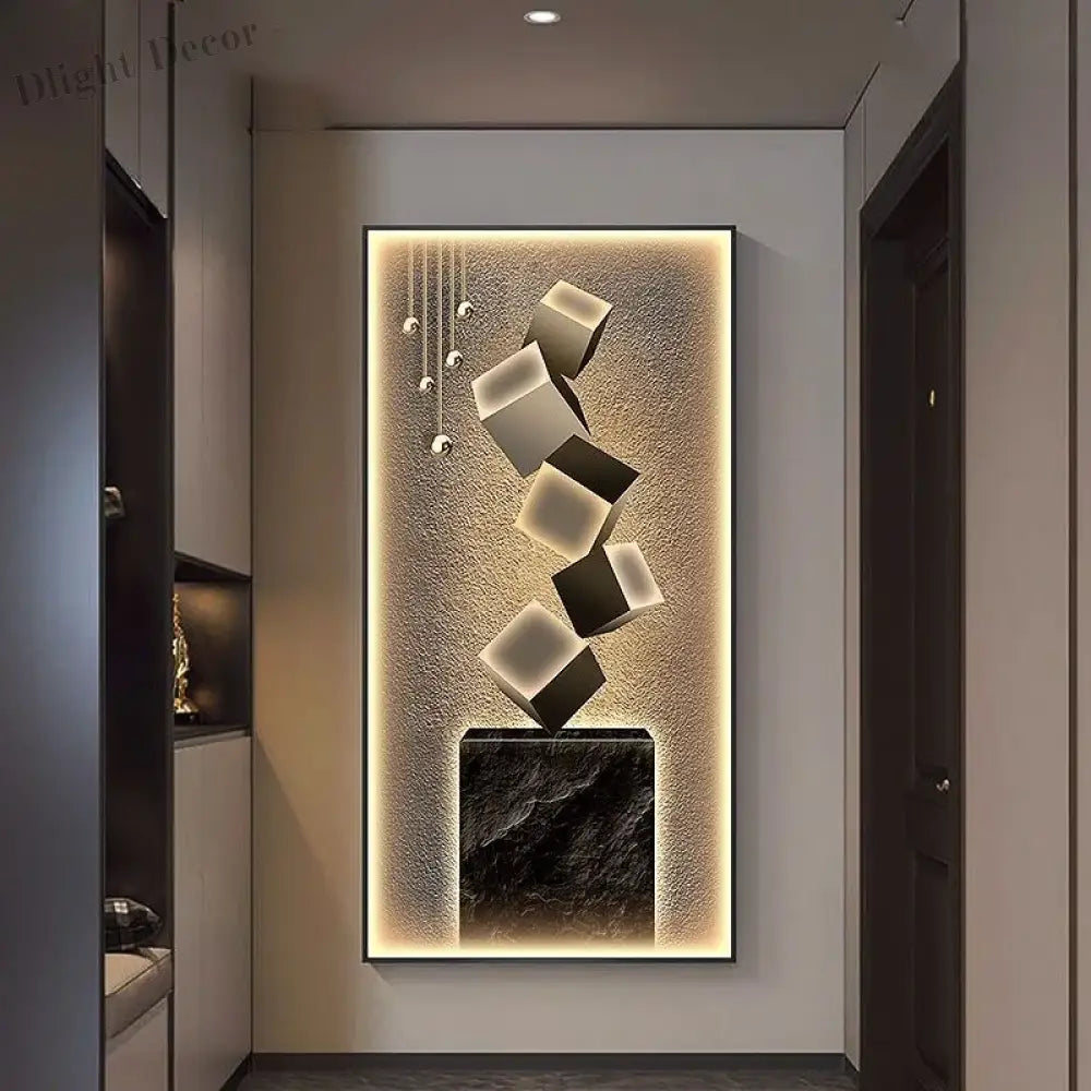Dlight Decor Crystal Wall Art Glow Lamp for Interiors Wall Art