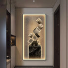 Dlight Decor Crystal Wall Art Glow Lamp for Interiors Style B / H120CM-W60CM / warm light|90V-260V voltage Wall Art