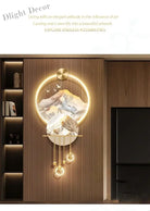 Dlight Decor Elk Mural LED Wall Light Pendant Wall Art