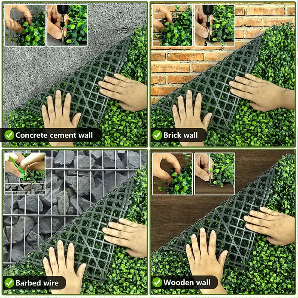 Dlight Decor Eucalyptus Grass Mat for Wall and Garden Styling