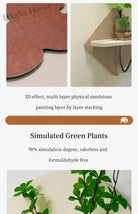 Dlight Decor LED Green Vase Wall Light for Hallways Wall Art