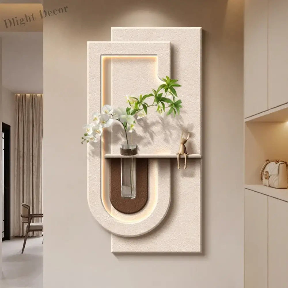 Dlight Decor LED Green Vase Wall Light for Hallways Wall Art