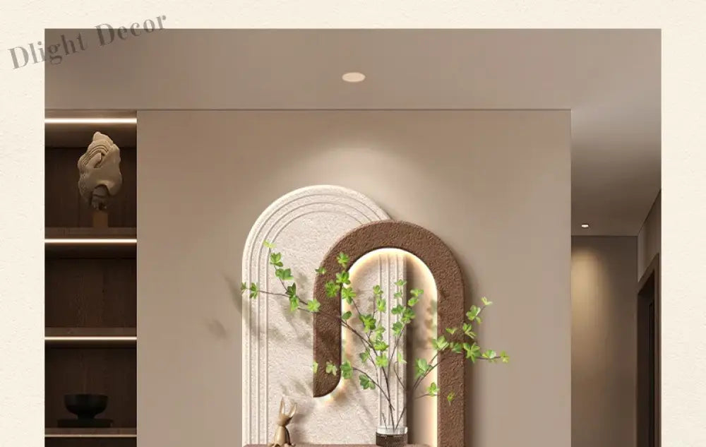 Dlight Decor LED Green Vase Wall Light for Hallways Wall Art