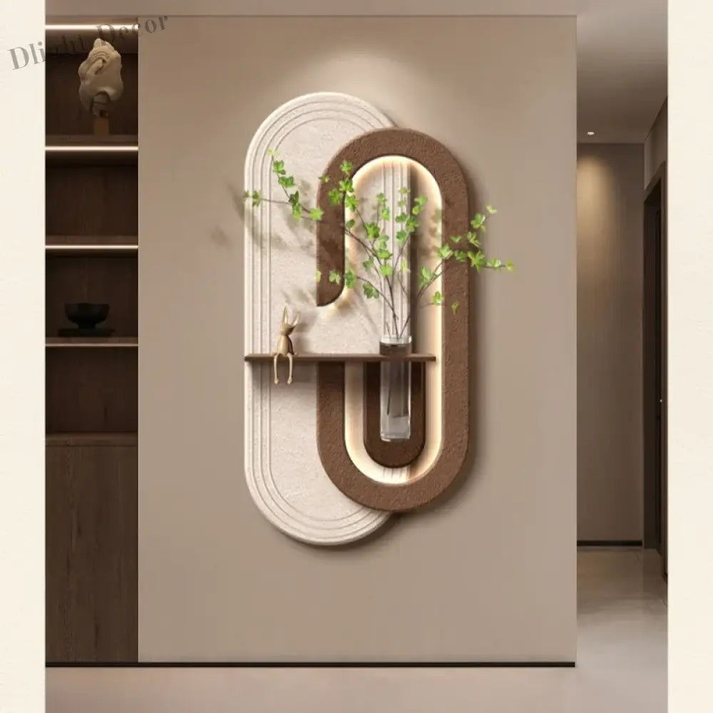 Dlight Decor LED Green Vase Wall Light for Hallways Wall Art
