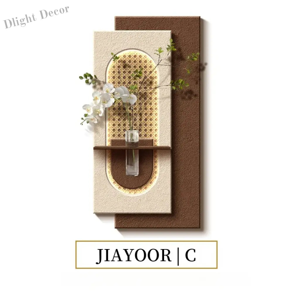 Dlight Decor LED Green Vase Wall Light for Hallways C / H100CM-W50CM / Remote Dimming|White Rabbit Wall Art